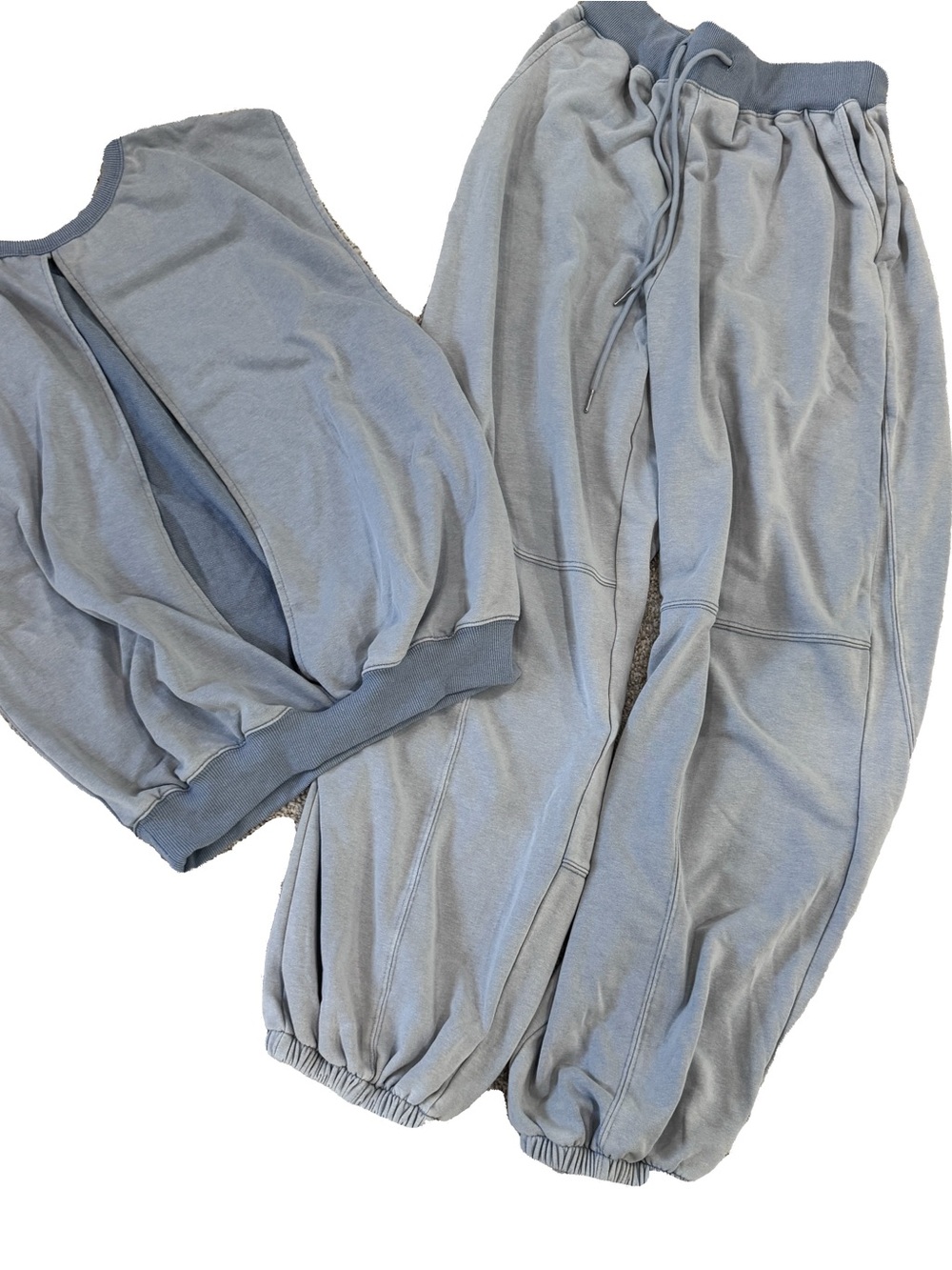 BlueVelvet NWT Light Blue Mineral Wash Lounge Set Medium